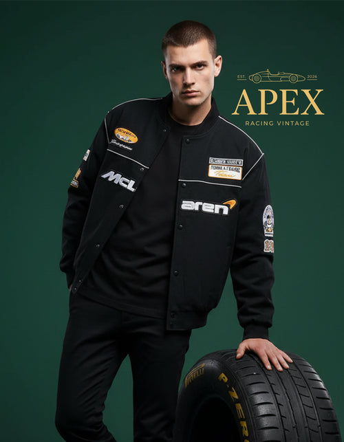 Vintage Inspired McLaren F1 Embroidered Unisex Jacket with Padded Interior
