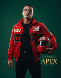 Vintage Red Ferrari Embroidered Stitched Unisex Outdoor Hoodie Jacket for Men and Women
