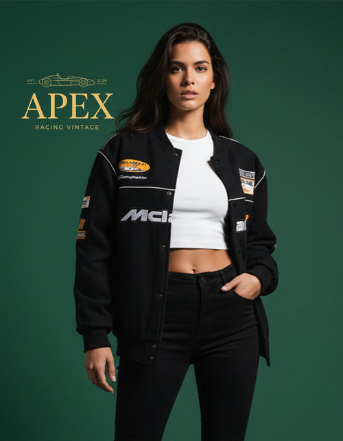 Vintage Inspired McLaren F1 Embroidered Unisex Jacket with Padded Interior
