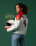 Vintage Ferrari Leather Embroidered F1 Formula 1 Unisex Limited Edition Jacket
