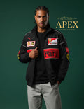 F1 Ferrari Jacket Vintage Black Embroidered Padded Unisex Outdoor Coat Women & Men Hoodie